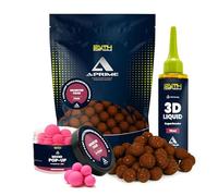 Faith A-Prime Boilie combi deal Monster Crab - Boilies - Karpervissen - Karper aas - Pop ups - Liquid bait Smoke