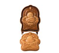 Faith and Nativity Christmas Mini Pie Mold, Religious Pie Maker (A) | Nativity Scene Pie Mold - One Press Hand Pie Maker, Reusable Embossed Molds, For Pocket Pies & Holiday Baking
