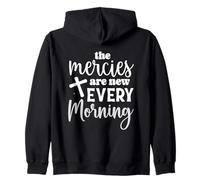 Faith Based Morning Motivation Quote Daily Encouragement Zip Hoodie