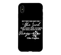 Faith Based Quote Renew Strength Wings Like Eagles Case for iPhone XS Max