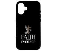 Faith Before Evidence christian cross dove faith Case for iPhone 16