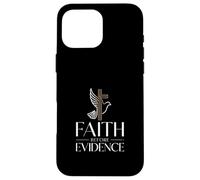 Faith Before Evidence christian cross dove faith Case for iPhone 16 Pro Max