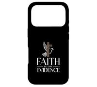 Faith Before Evidence christian cross dove faith Case for iPhone 17 Pro
