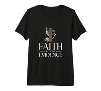 Faith Before Evidence Christian Cross Dove Faith Premium T-Shirt