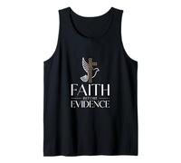 Faith Before Evidence Christian Cross Dove Faith Tank Top