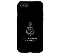 Faith Before Evidence christian faith typography Case for iPhone SE (2020) / 7/8