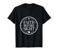 Faith Before Sight Christian Typography T-Shirt