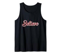 Faith Believe Christmas Inspirational Religion Mental Health Tank Top
