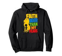 Faith Bigger Than My Fears Christian Kids Pullover Hoodie