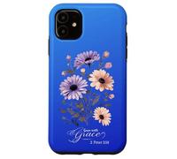Faith Blooms Here - Grow with Grace Scripture Art Case for iPhone 11