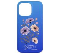 Faith Blooms Here - Grow with Grace Scripture Art Case for iPhone 14 Pro Max
