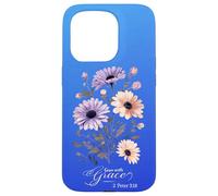 Faith Blooms Here - Grow with Grace Scripture Art Case for iPhone 15 Pro