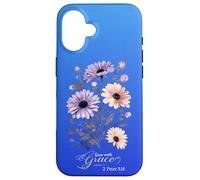 Faith Blooms Here - Grow with Grace Scripture Art Case for iPhone 16