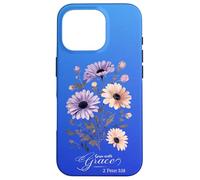 Faith Blooms Here - Grow with Grace Scripture Art Case for iPhone 16 Pro