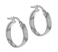 Faith & Brown Classic Hoop Earrings Sterling Silver STERLING SILVER ONE SIZE