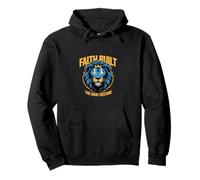 Faith Built Christian Lion Pullover Hoodie