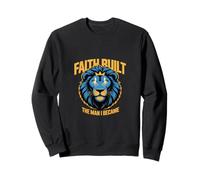 Faith Built Christian Lion Sweatshirt