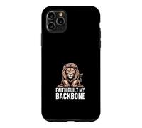 Faith Built My Backbone Christian Lion Case for iPhone 11 Pro Max