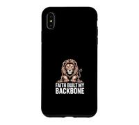 Faith Built My Backbone Christian Lion Case for iPhone XS Max