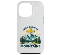 Faith Can Move Mountains Christian Bible Verse Design Case for iPhone 13 Pro