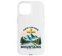 Faith Can Move Mountains Christian Bible Verse Design Case for iPhone 15