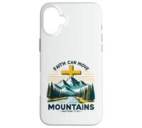Faith Can Move Mountains Christian Bible Verse Design Case for iPhone 16 Plus