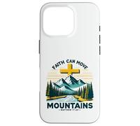 Faith Can Move Mountains Christian Bible Verse Design Case for iPhone 16 Pro