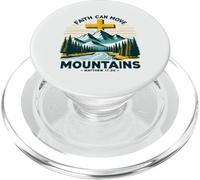 Faith Can Move Mountains Christian Bible Verse Design PopSockets PopGrip for MagSafe