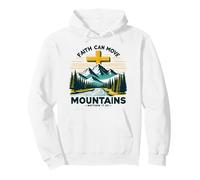 Faith Can Move Mountains Christian Bible Verse Design Pullover Hoodie