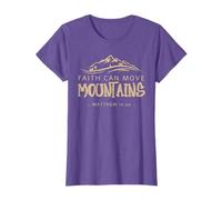 Faith Can Move Mountains Christian Biblical Verse T-Shirt