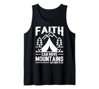 Faith Can Move Mountains Christian Camping Camp Inspiration Tank Top