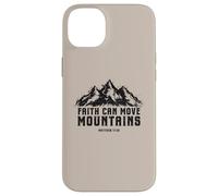 Faith Can Move Mountains Christian Grunge Bible Verse Case for iPhone 14 Plus