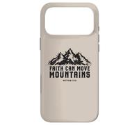 Faith Can Move Mountains Christian Grunge Bible Verse Case for iPhone 17 Pro Max