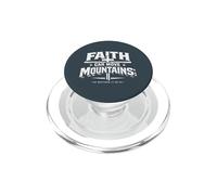 Faith Can Move Mountains Christian Scripture Design PopSockets PopGrip for MagSafe