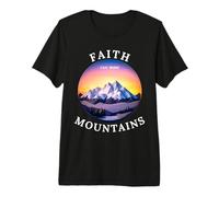 Faith Can Move Mountains Christianity Premium T-Shirt
