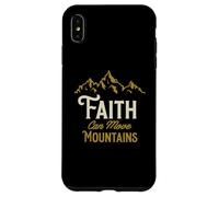 Faith Can Move Mountains Inspirational Christian Design Case for iPhone XS Max