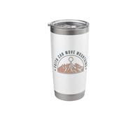Faith Can Move Mountains Inspirational Sunset Scenery Stainless Steel Insulated Tumbler