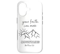 Faith Can Move Mountains Matthew 17:20 Bible Verse Christian Case for iPhone 17