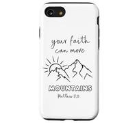 Faith Can Move Mountains Matthew 17:20 Bible Verse Christian Case for iPhone SE (2020) / 7/8