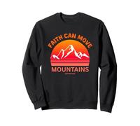 Faith Can Move Mountains Matthew 17:20 Bible Verse Retro Sweatshirt