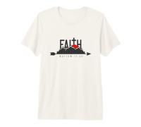 Faith Can Move Mountains - Matthew 17:20 Christian Art Premium T-Shirt