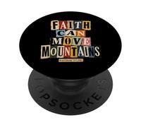 Faith Can Move Mountains Matthew 17:20 Christian BIble PopSockets Adhesive PopGrip