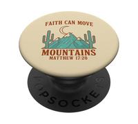 Faith Can Move Mountains Matthew 17 20 Christian PopSockets Adhesive PopGrip