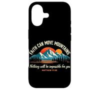 Faith Can Move Mountains Matthew 17:20 Christian Religion Case for iPhone 17