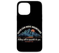 Faith Can Move Mountains Matthew 17:20 Christian Vintage God Case for iPhone 13 Pro Max