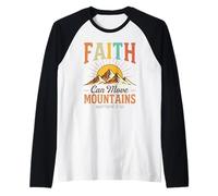 Faith Can Move Mountains - Matthew 17:20 Raglan Baseball Tee