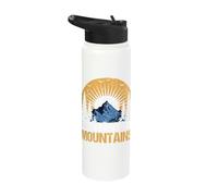 Faith Can Move Mountains Motivational Message Stainless Steel Insulated Water Bottle