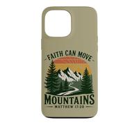 Faith Can Move Mountains Religious Christian Camping Retro Case for iPhone 13 Pro Max