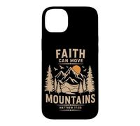 Faith Can Move Mountains Retro Sunset Bible Verse Christian Case for iPhone 14 Plus