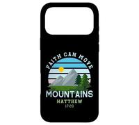 Faith Can Move Mountains Retro Sunset Bible Verse Christian Case for iPhone 17 Pro Max